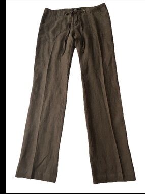 Sanctuary Clothing Green 100% Linen Relaxed Casual Pants Women’s Size 26